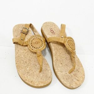 UGG | Brown Leather Sandals